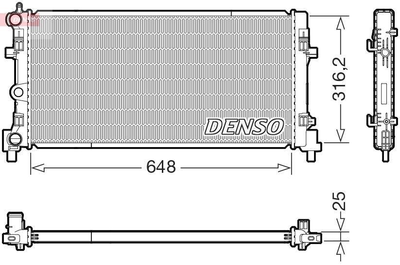 Denso DRM02045 Radiator