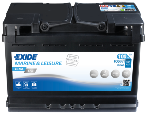 Exide EZ850 EFB Marine Leisure Battery