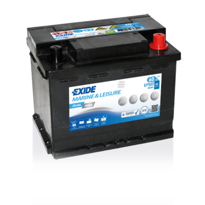 Exide EP500 AGM Marine Leisure Battery