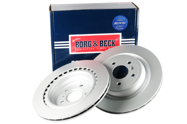 Borg & Beck 2x Brake Discs Pair Vented Rear BBD5558 [PM1901456]