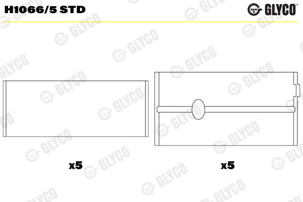 Glyco Main Bearing H1066/5 STD [PM723582]