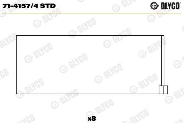 Glyco Big End Bearing 71-4157/4 STD [PM135794]