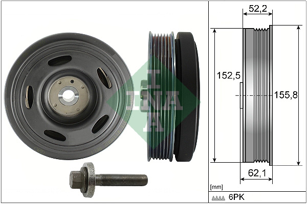 INA 544051520 Crankshaft Pulley (TVD)