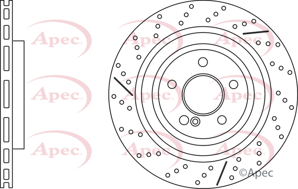 Apec 2x Brake Discs Pair Vented Front DSK3758 [PM2019780]