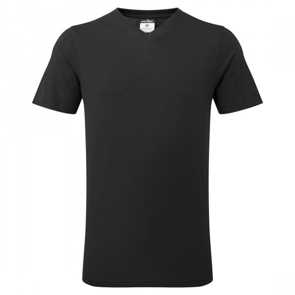 Portwest B197BKRL B197 - V-Neck Cotton T-Shirt Blk l