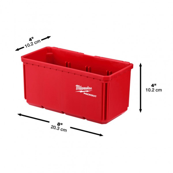 Milwaukee 4932480699 Packout 10x20 Cm Nest Bin2 Pcs.