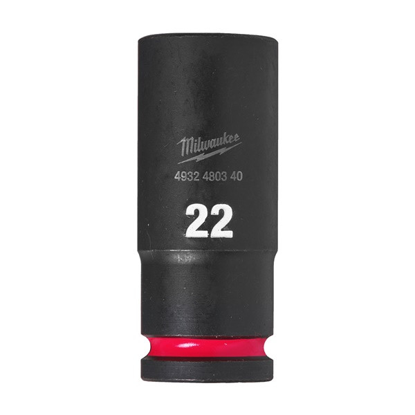 Milwaukee 4932480340 Hex Socket Shw 1/2 Deep 22mm-1pc