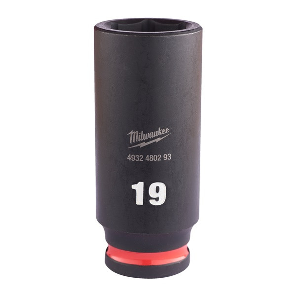 Milwaukee 4932480293 19mm 3/8 Impact Socket Deep-1pc Ne