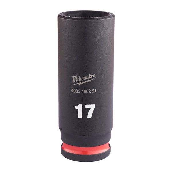 Milwaukee 4932480291 17mm 3/8 Impact Socket Deep-1pc Ne