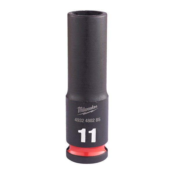 Milwaukee 4932480285 11mm 3/8 Impact Socket Deep-1pc Ne