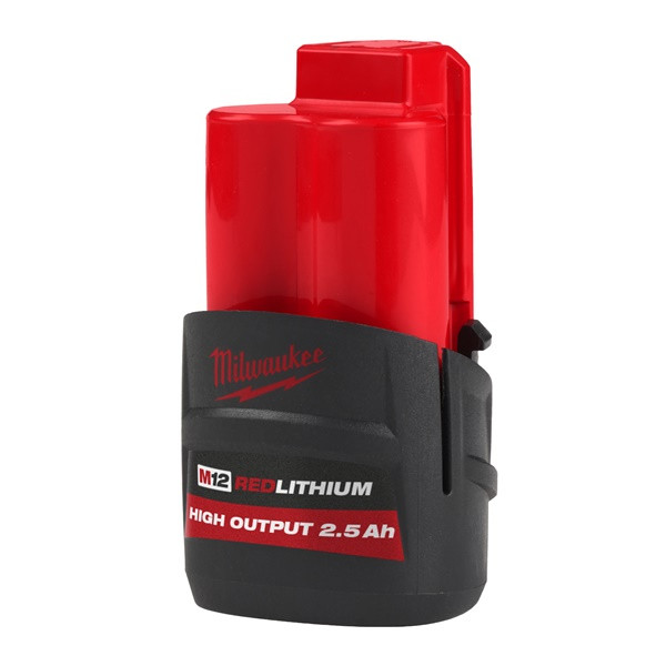 Milwaukee 4932480164 M12 2.5ah Redlithium Ion High Outpu