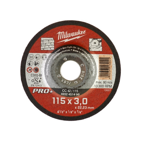 Milwaukee 4932451499 Stone Cutting Disc Pro Cc42 / 115m