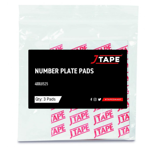JTape 4000.8525.3 Double Sided Number Plate Pads-3