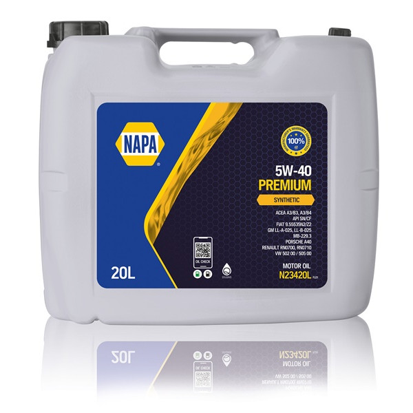 NAPA N23420L 5w-40 Premium (20l)