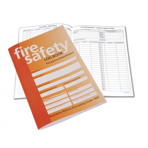 Signs & Labels FRE450 Fire Safety Log Book In A4