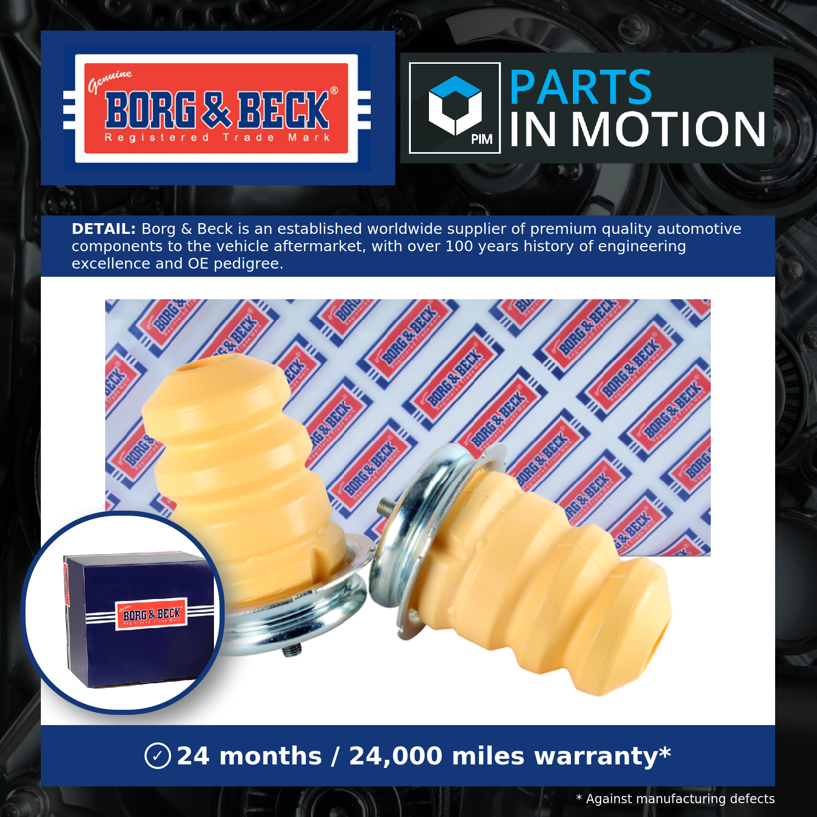 Borg & Beck Suspension Buffer Rear BSK8197 [PM2452977]
