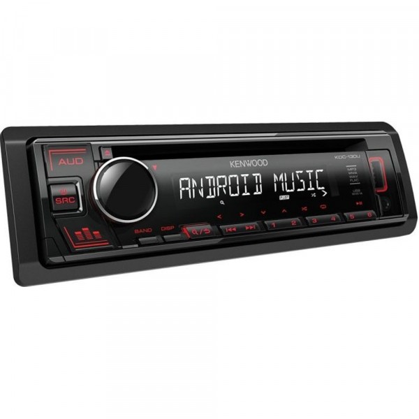 Kenwood KDC130UR Cd Tuner With Usb Aux Red