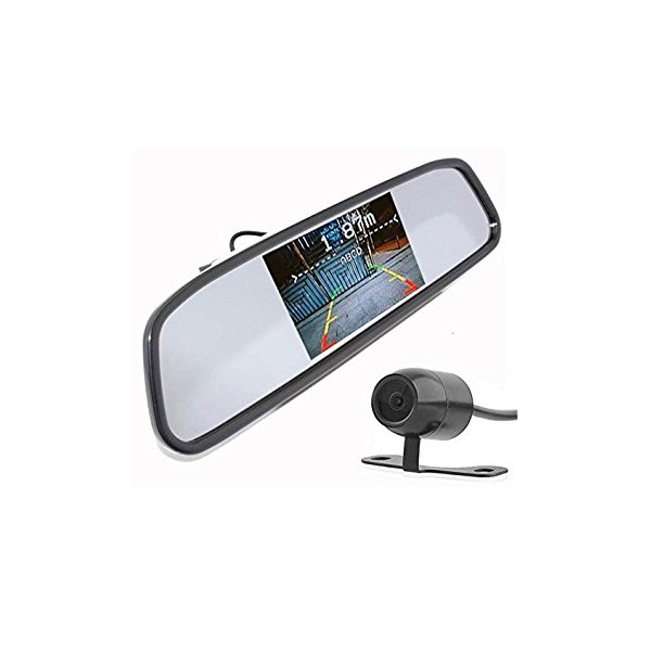 In Phase Wireless Rearview Reversing Mirror And Camera Diny603Bw