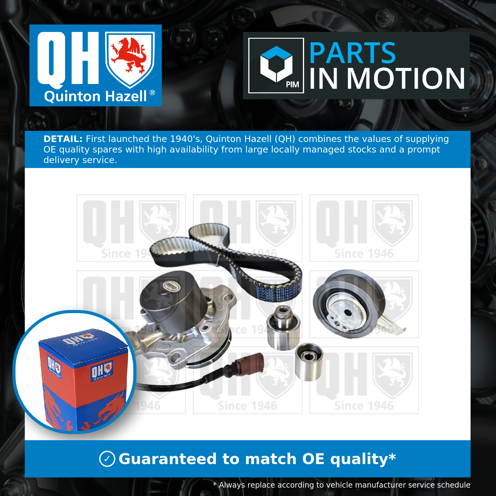 Quinton Hazell Timing Belt & Water Pump Kit QBPK8981 [PM2061706]