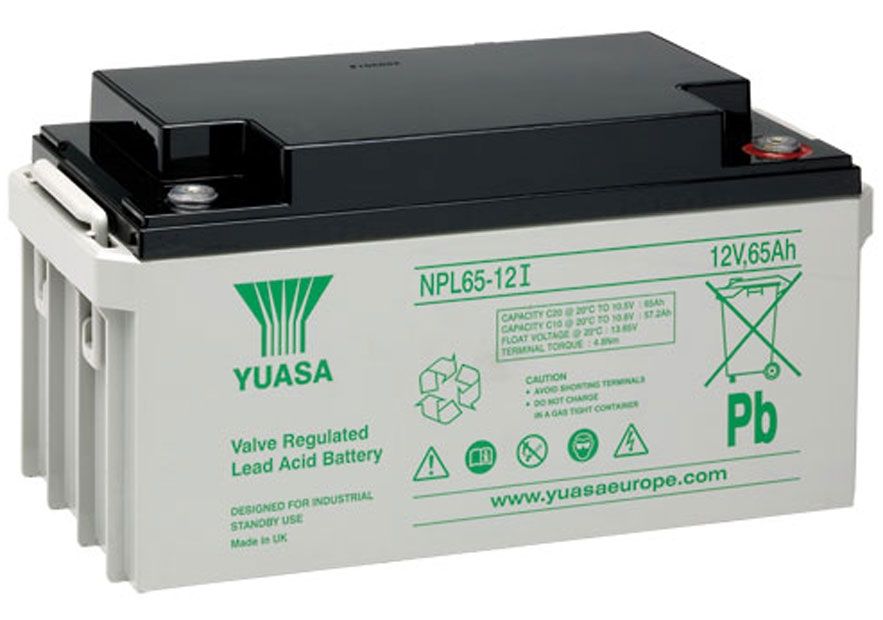 Yuasa NPL65-12 - NPL-Series - Valve Regulated Lead Acid Battery 12V 65Ah
