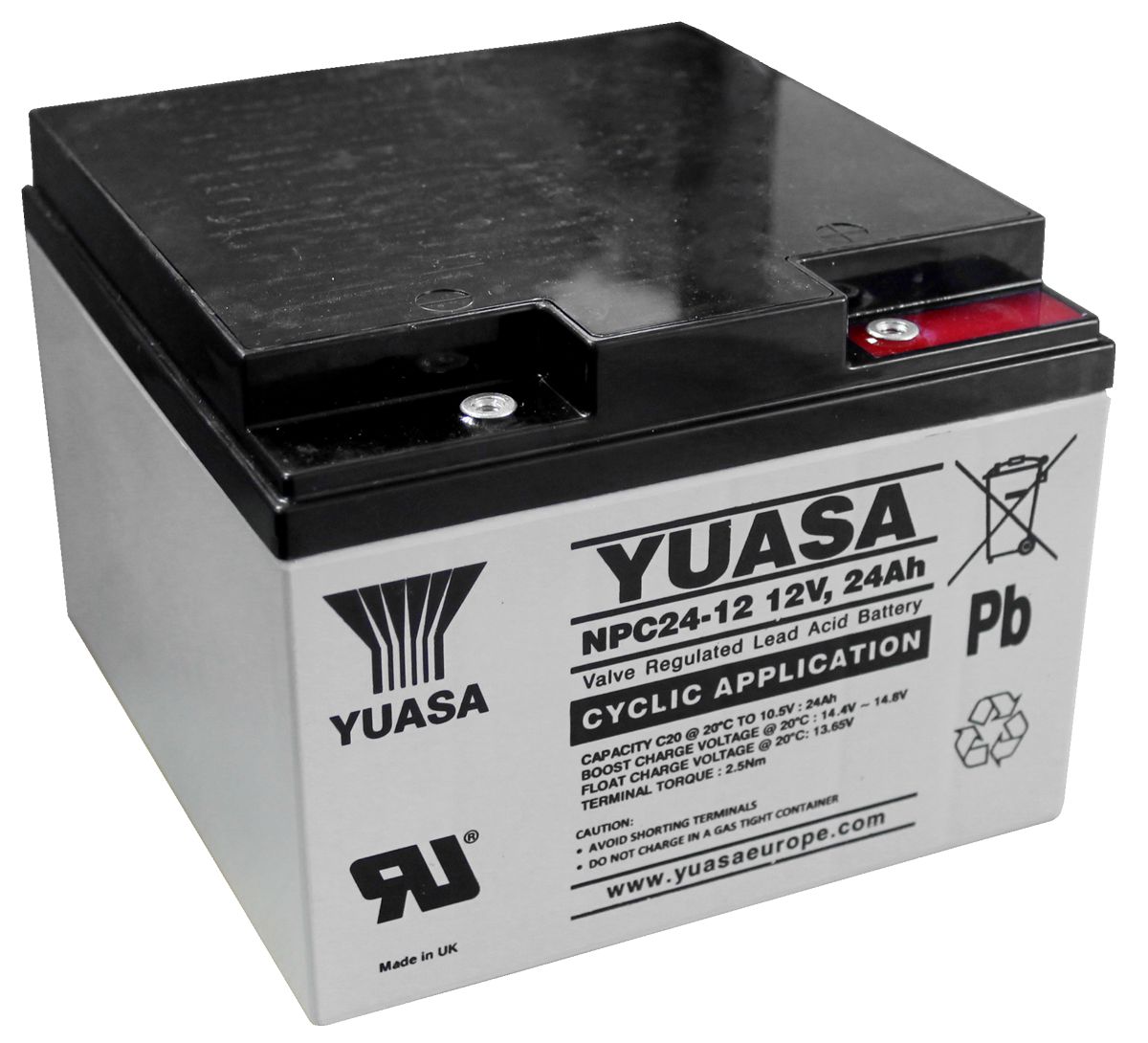 Yuasa NPC24-12 VRLA/AGM Battery