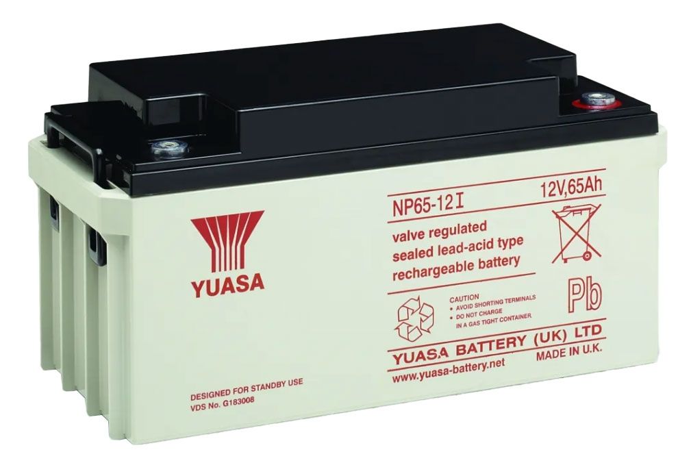 Yuasa NP65-12 Valve Regulated Lead Acid (VRLA) Battery 12V 65Ah