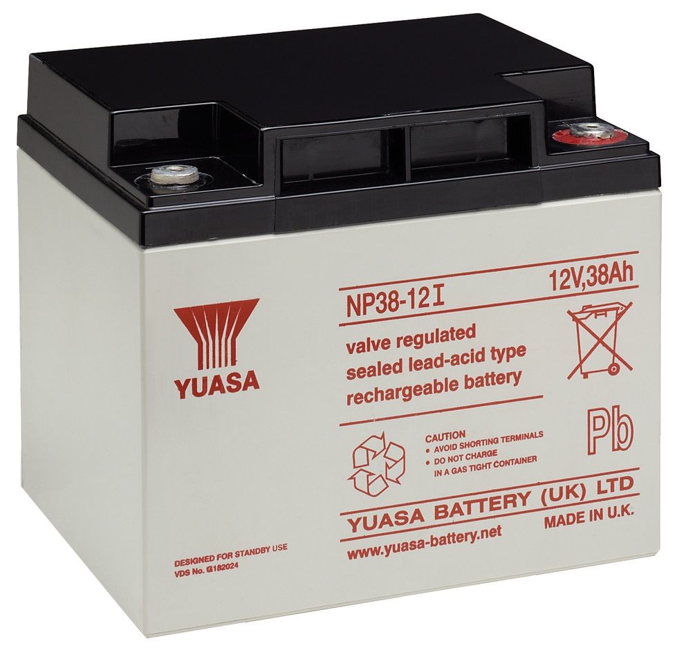 Yuasa NP38-12 Valve Regulated Lead Acid (VRLA) Battery 12V 38Ah