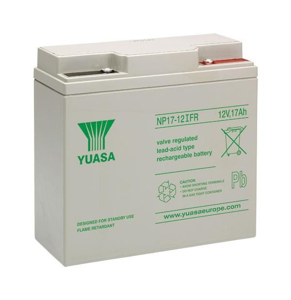 Yuasa NP17-12iFR Valve Regulated Lead Acid Battery 12V 17Ah