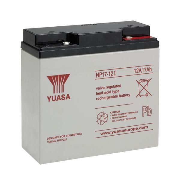 Yuasa NP17-12i Valve Regulated Lead Acid Battery 12V 17Ah