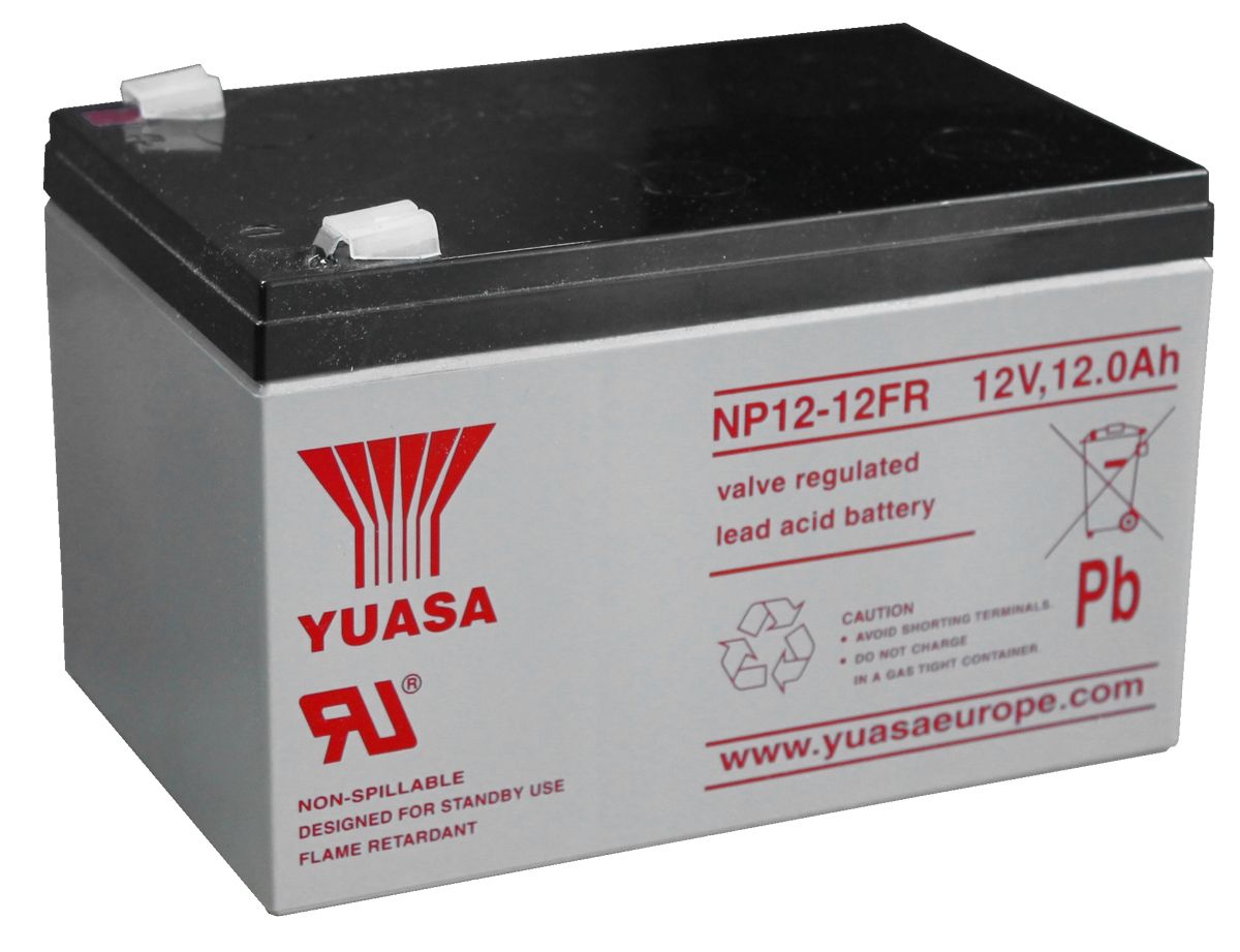 Yuasa NP12-12FR (Flame Retardant) 12V 12Ah Battery