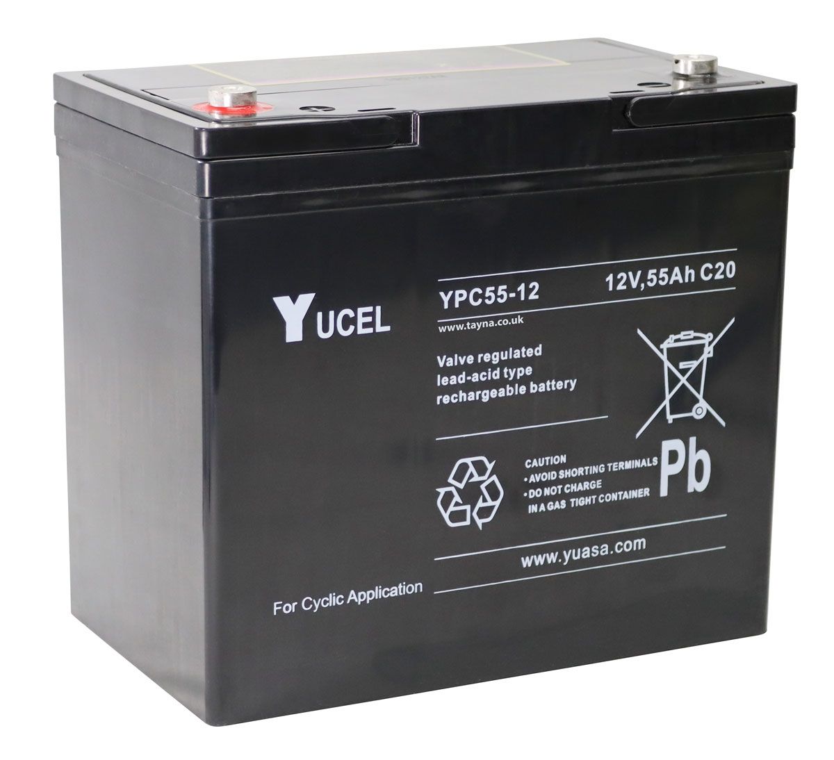 YPC55-12 Yuasa High Performance Heavy Duty Cyclic Mobility Battery