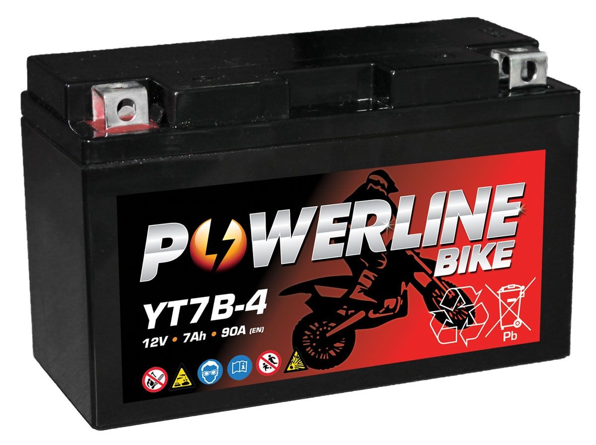 Powerline YT7B-4 AGM Motorcycle Battery