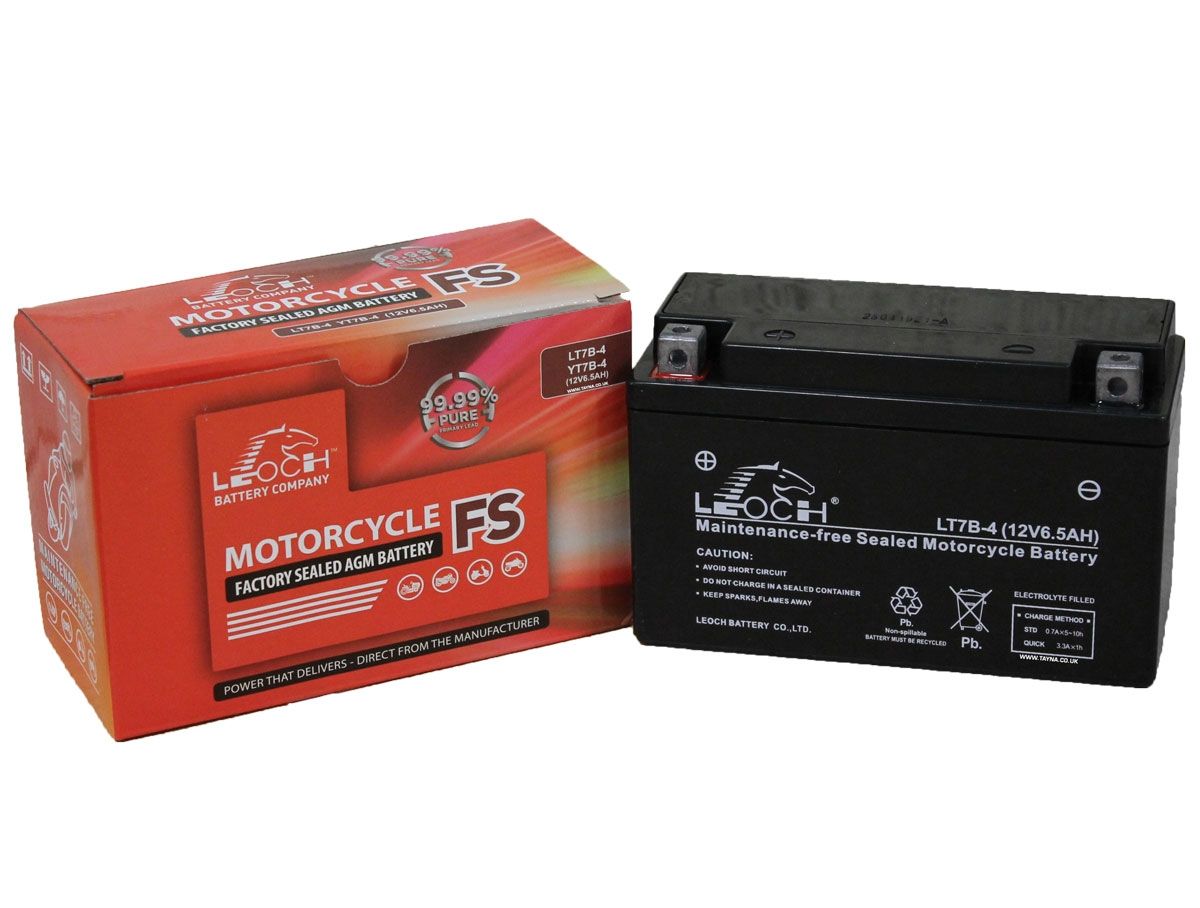 Leoch EB7B-4-1 AGM Motorcycle Battery