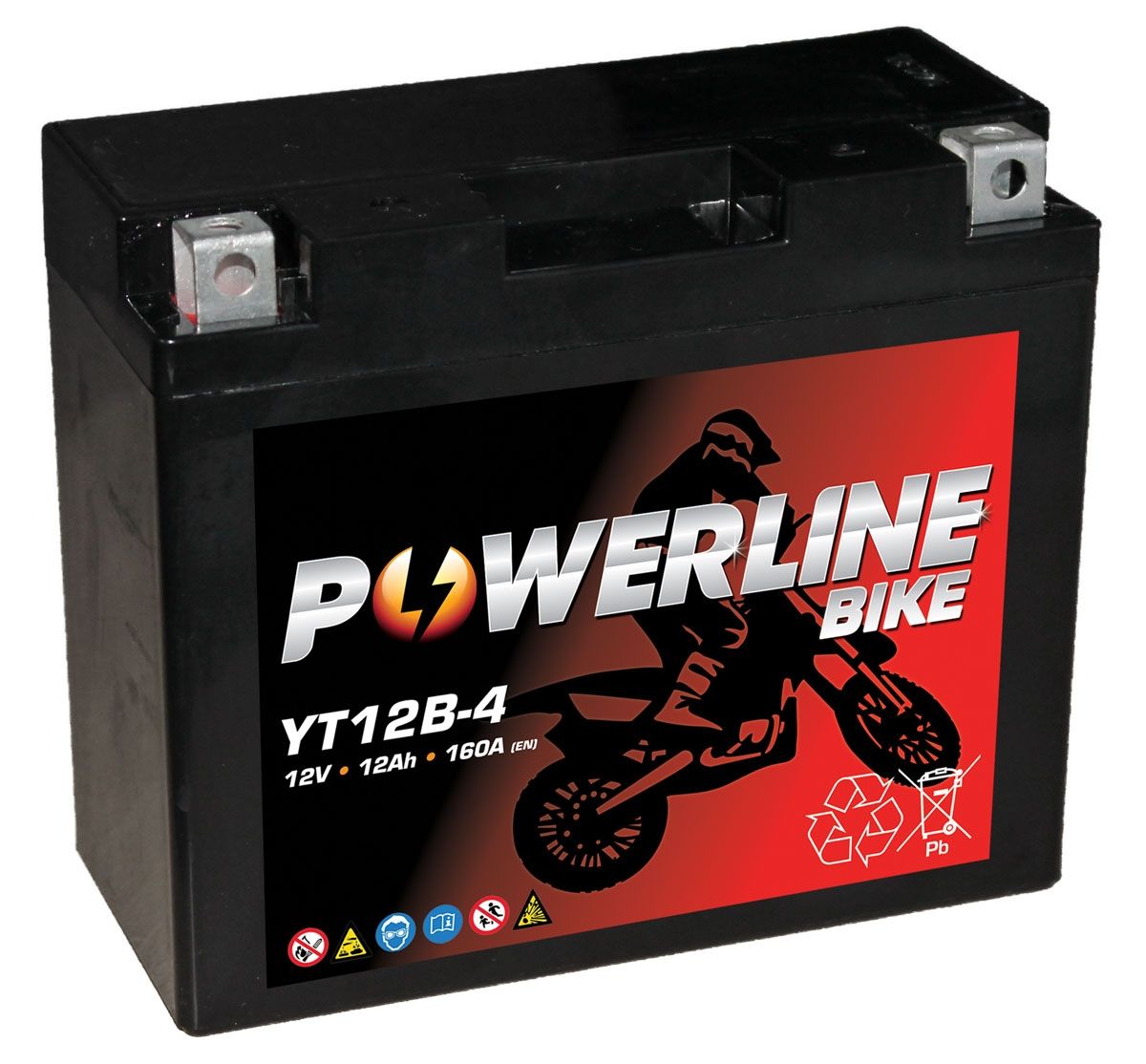 Powerline YT12B-4 AGM Motorcycle Battery