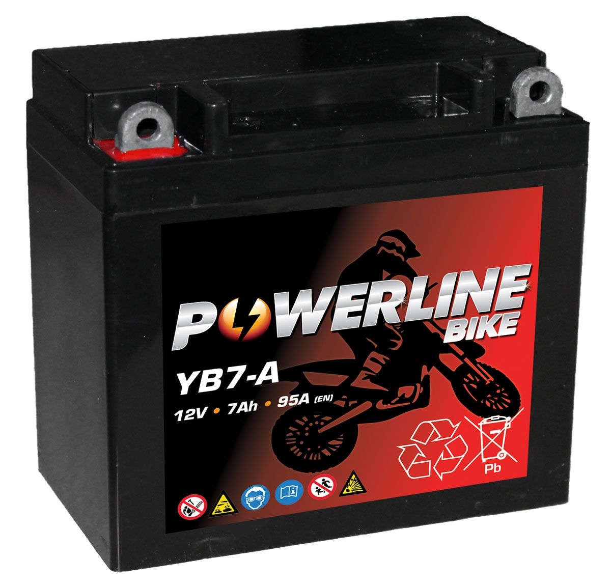 Powerline YB7-A AGM AGM Motorcycle Battery