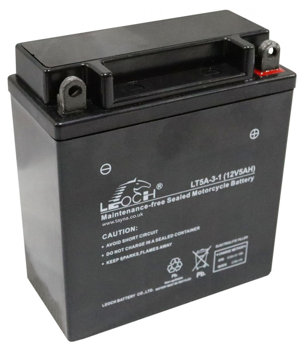 Leoch LT5A-3 AGM Motorcycle Battery