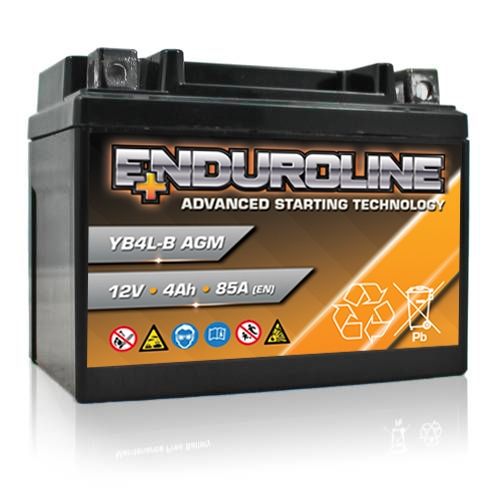 Enduroline YB4L-B AGM AGM Motorcycle Battery