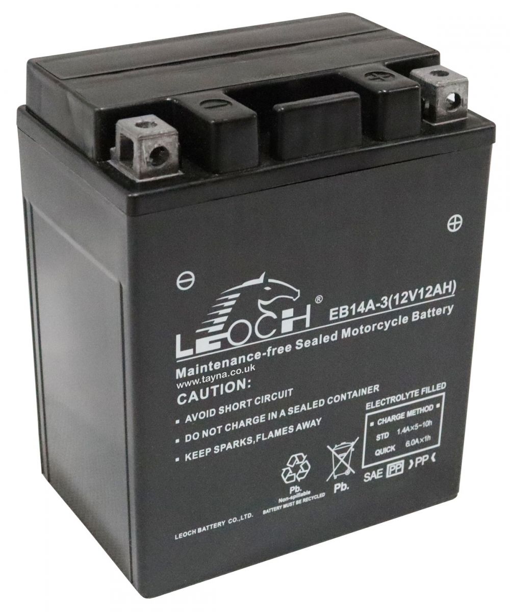 Leoch EB14A-3 AGM Motorcycle Battery