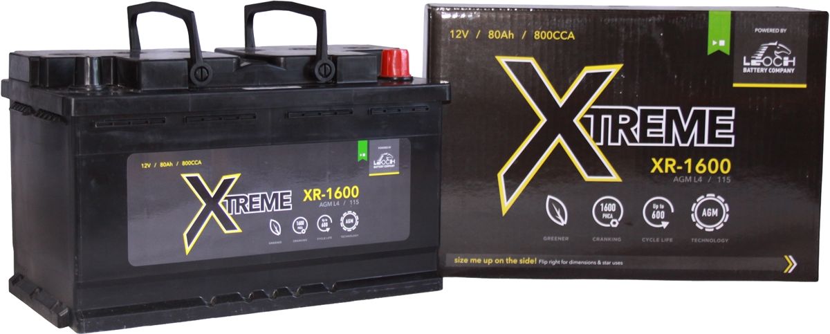 Xtreme XR-1600 AGM Car Battery