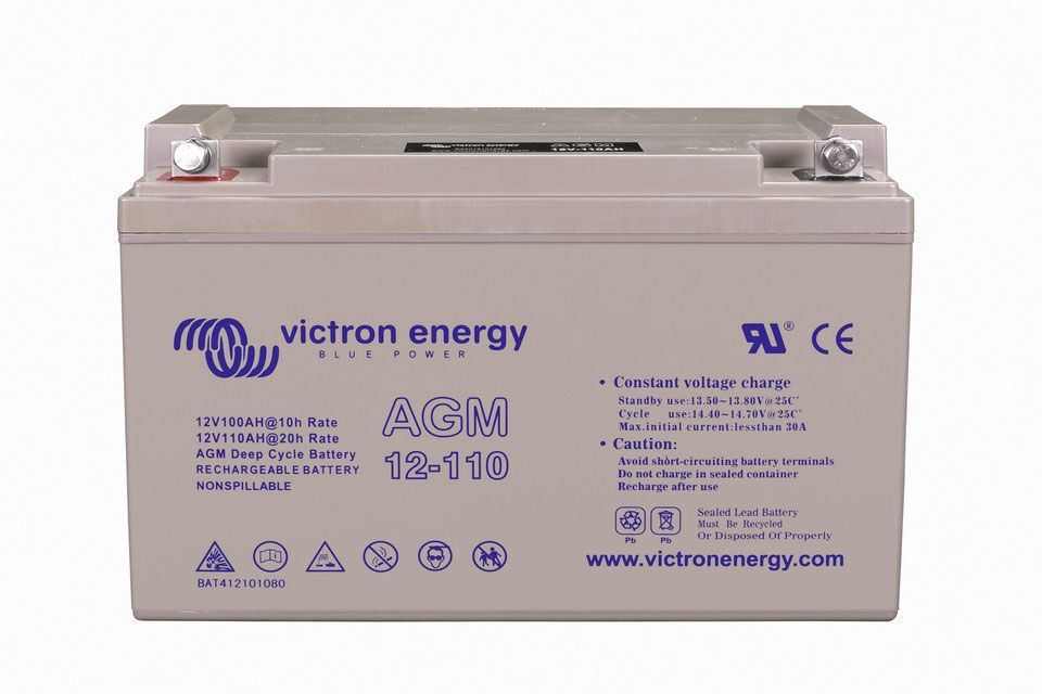 Victron BAT412101084 Energy AGM Deep Cycle Battery 12V 110Ah