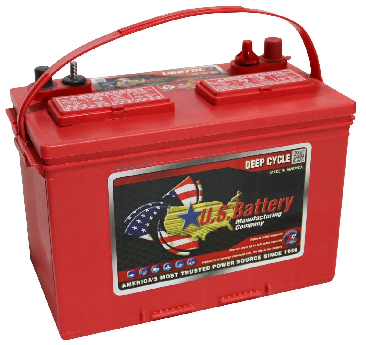 US 27DC XC2 Deep Cycle Monobloc Battery 12V 105Ah  Also Known As: US27DC, PB12105, DC-27, 27TMX, 27DC24, 27DCM