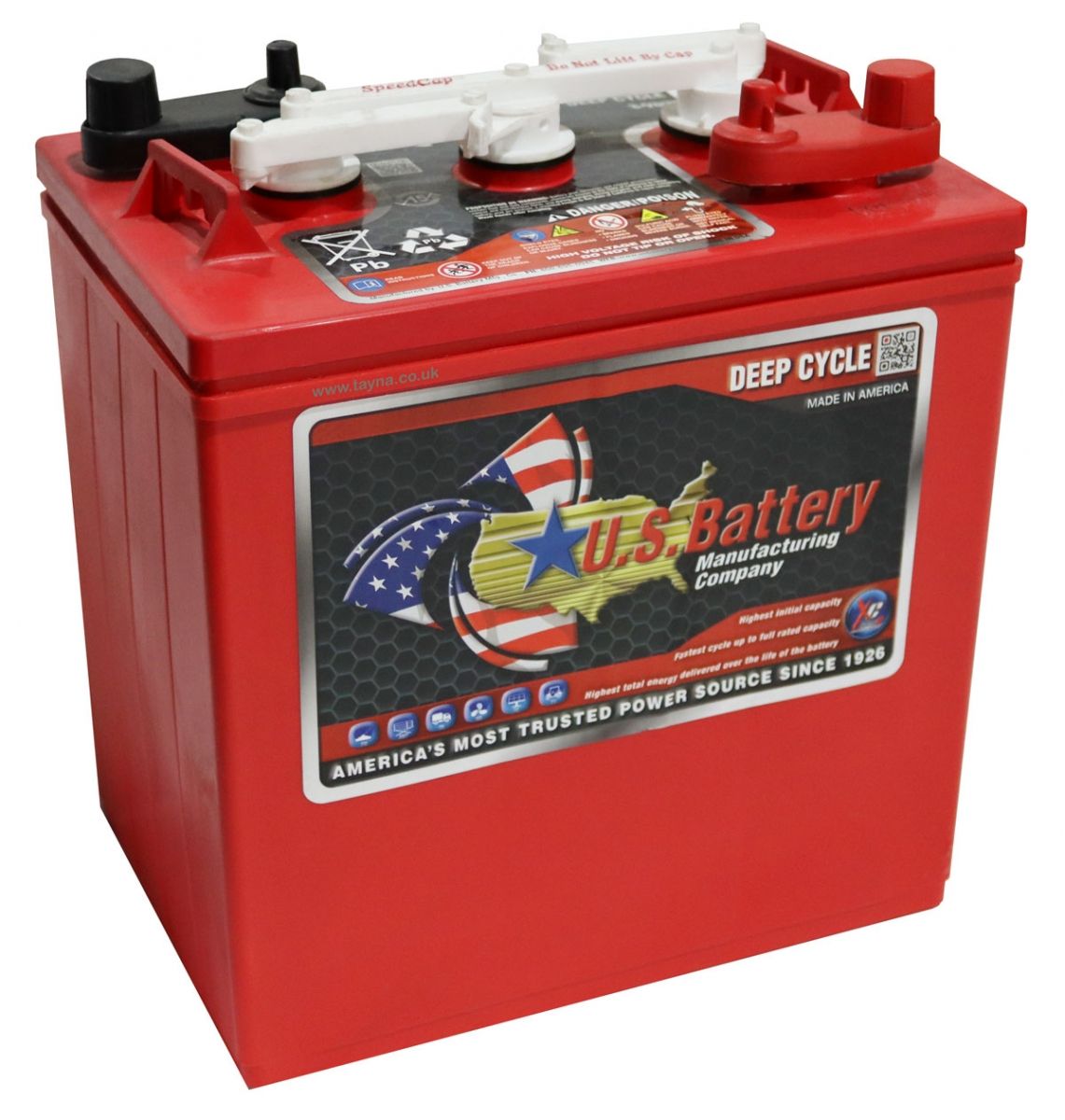 US 145 XC2 DT Deep Cycle Monobloc Battery 6V 251Ah Also Known As: PB6244, GC-145 10014, T-145, CR-245, 3H, GC2H US145