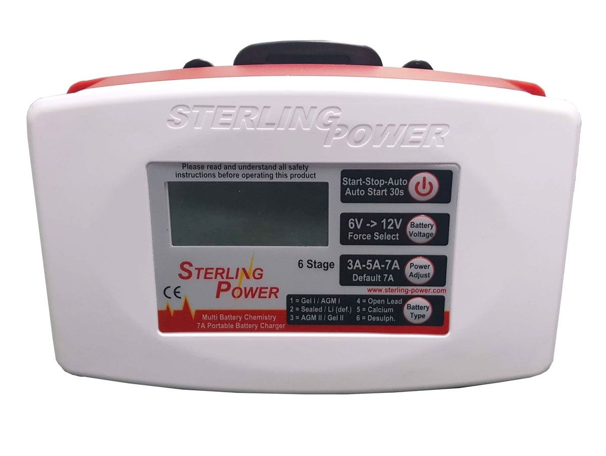 Sterling Power 12V 7A Ultra Portable Battery Charger B127 - UK PLUG