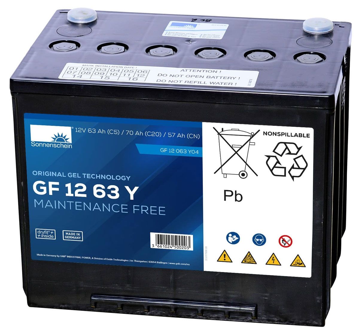 GF12063YO Sonnenschein Battery (GF1263Y / GF 12 63 YO)