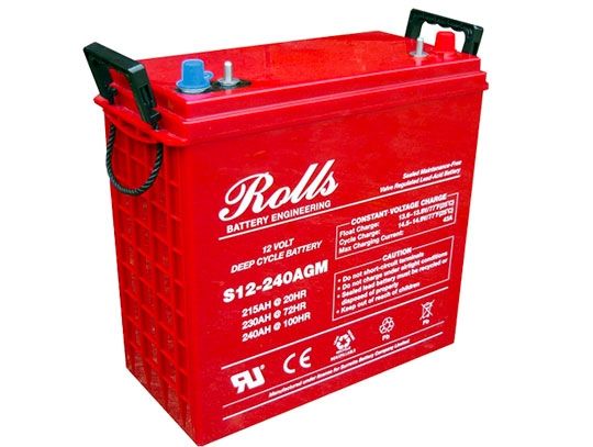 Rolls S12-240AGM Deep Cycle Series 12 Volt Battery