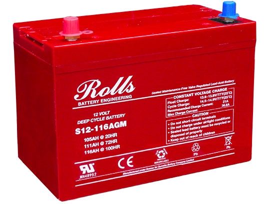 Rolls S12-116AGM Deep Cycle Series 12 Volt Battery