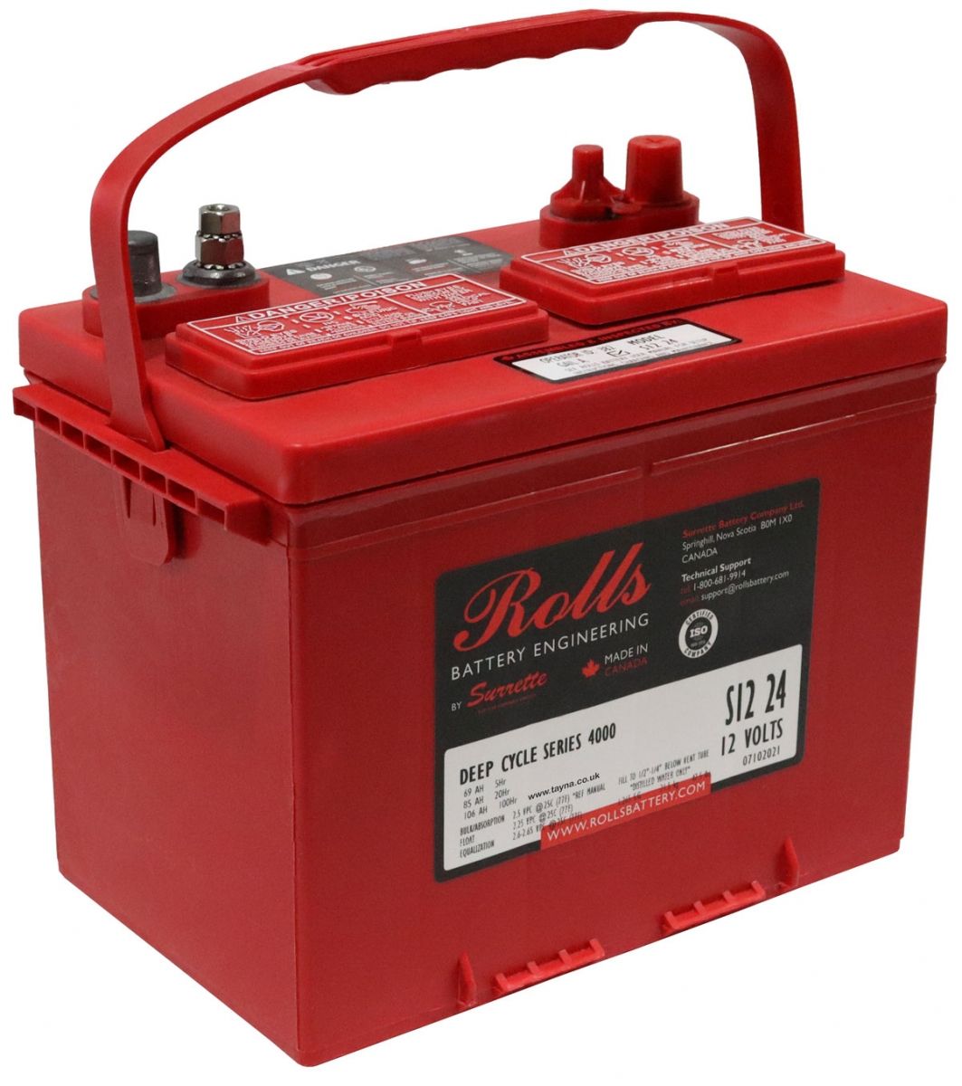 Rolls S105 Series 4000 12 Volt Battery (S12 24)