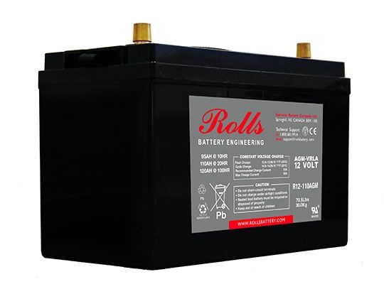 Rolls R12-110AGM Series 2 12 Volt Deep Cycle Battery