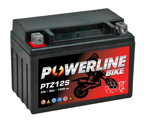 Powerline PTZ12S AGM Motorcycle Battery