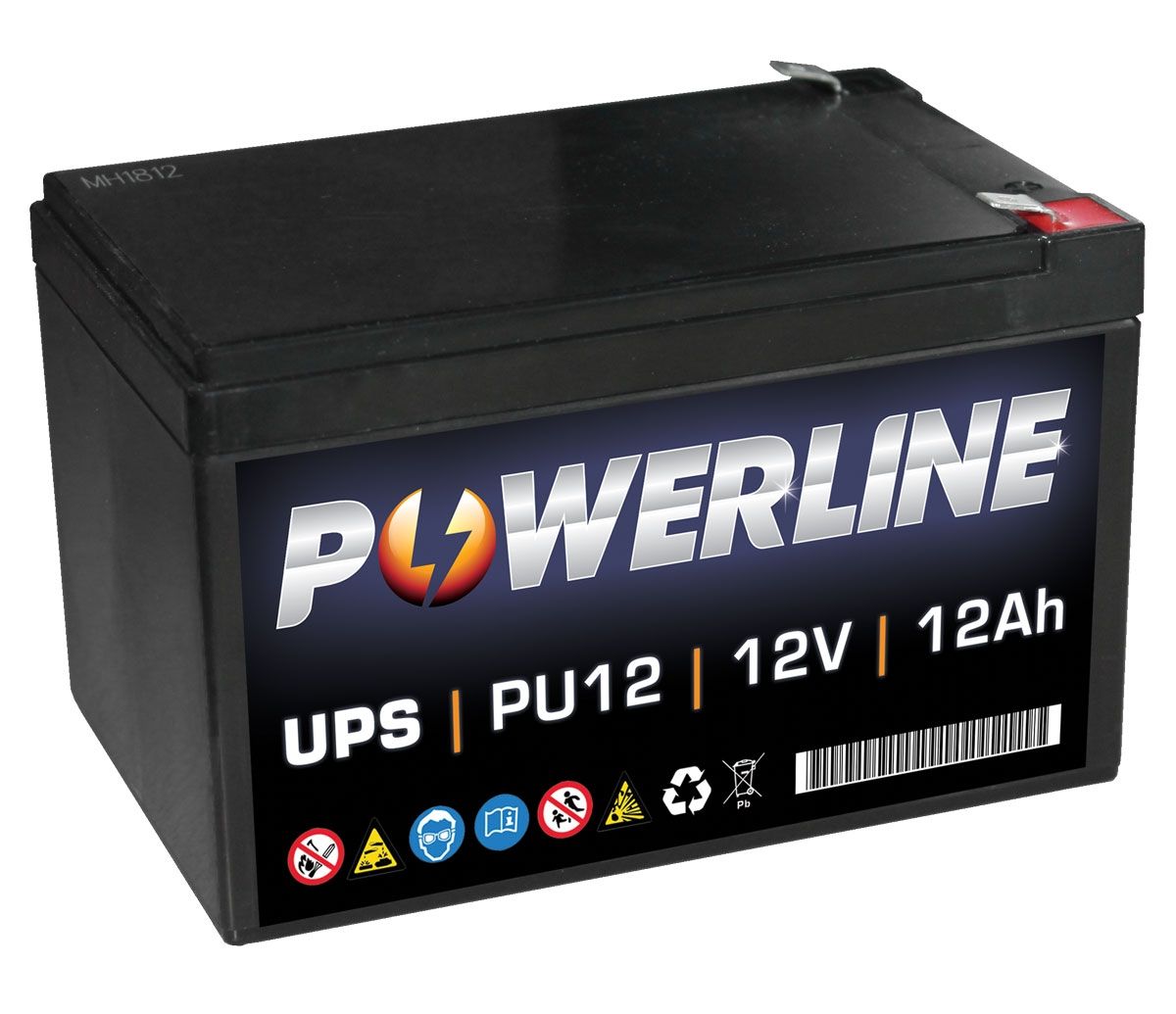 PU12 Powerline UPS Battery 12Ah